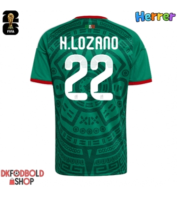 Mexico Hirving Lozano #22 Hjemmebanetrøje VM 2026 Kort ærmer